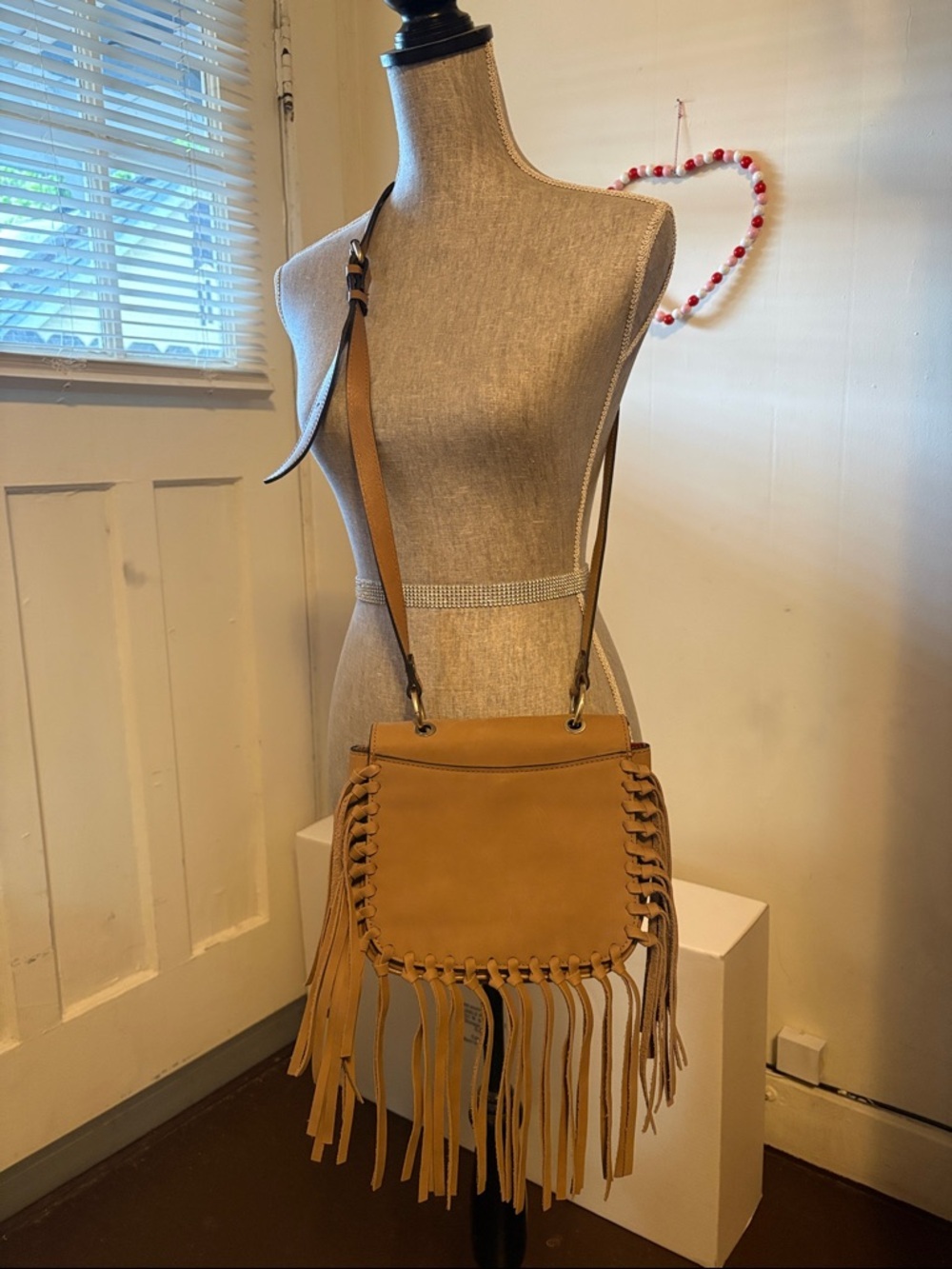 Patricia Nash Brown Fringe Crossbody Bag